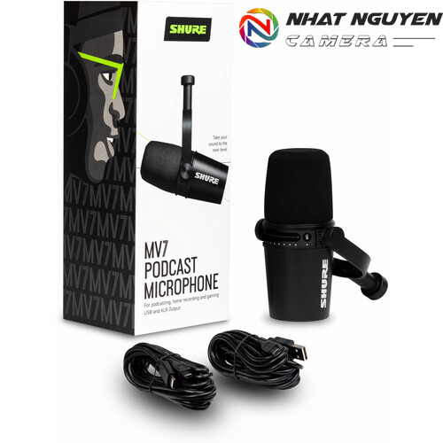 Shure MV7 - Micro thu âm chuyên podcast cổng USB Shure MV7 - Bảo hành chính hãng