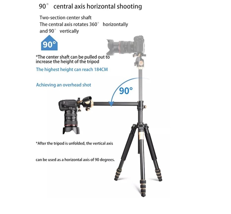 Chân máy ảnh chuyên nghiệp Tripod Beike – Q888 Pro