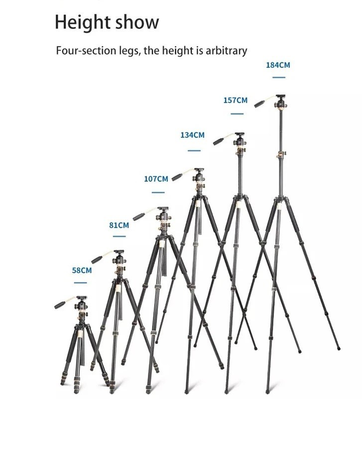 Chân máy ảnh chuyên nghiệp Tripod Beike – Q888 Pro