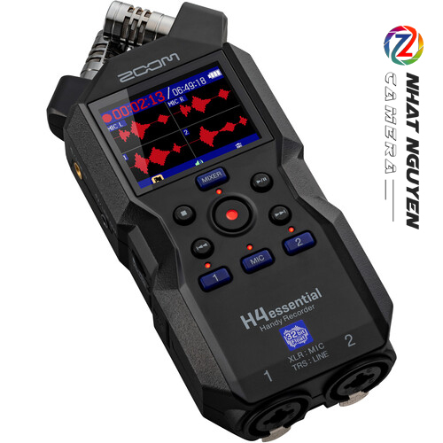 Zoom H4essential 4-Track 32-Bit Float Portable Audio Recorder - Máy Ghi Âm Zoom H4 essential