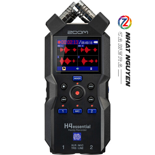 Zoom H4essential 4-Track 32-Bit Float Portable Audio Recorder - Máy Ghi Âm Zoom H4 essential