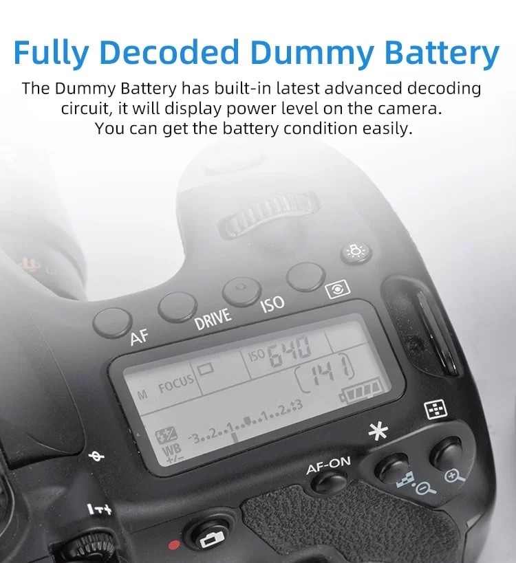 Pin ảo Dummy Kingma NP-FW50 và Adapter