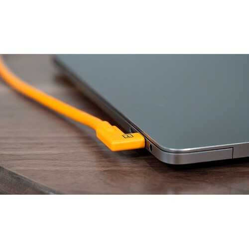 Cáp Tether Tools TetherPro USB C to USB C, 2 đầu cong - Dài 4.6m - Màu Cam