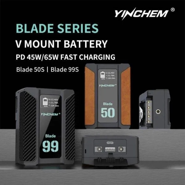 YINCHEM Blade 99S 99WH V MOUNT/V LOCK LI-ION BATTERY USB-C