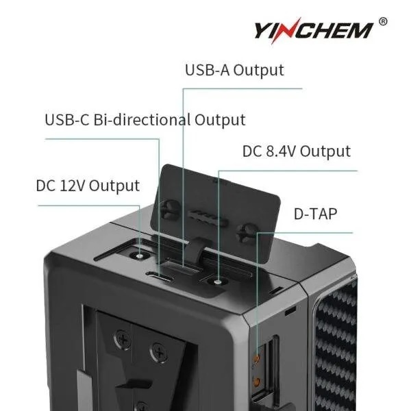 YINCHEM Blade 99S 99WH V MOUNT/V LOCK LI-ION BATTERY USB-C