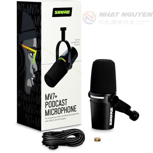 Micro Shure MV7+ Podcast XLR/USB Microphone - Chính hãng