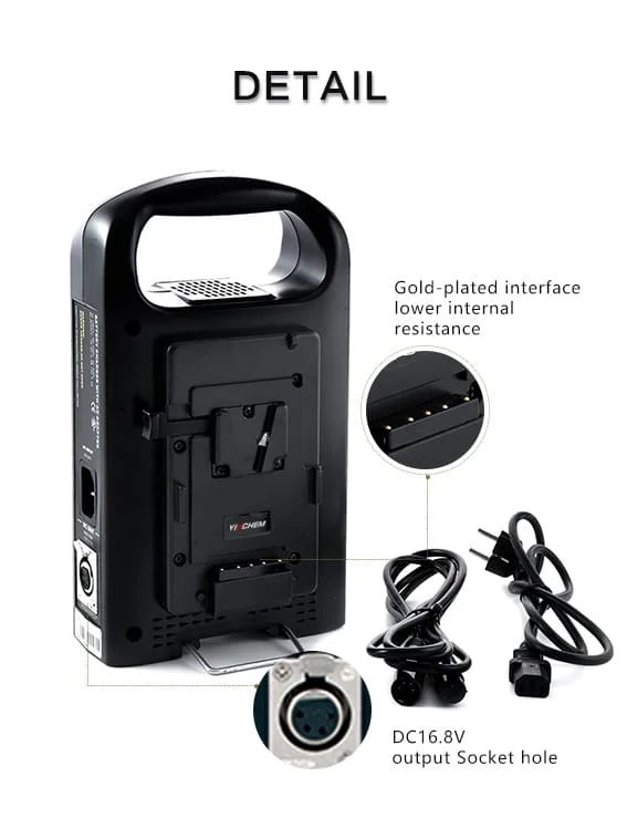 Sạc Pin V-mount Yinchem RL-2KS New 2 Channel