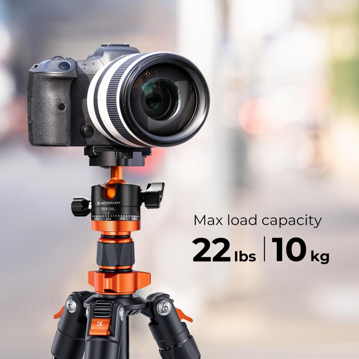 Chân máy ảnh Tripod K&F CONCEPT K254A3 Chất liệu hợp kim