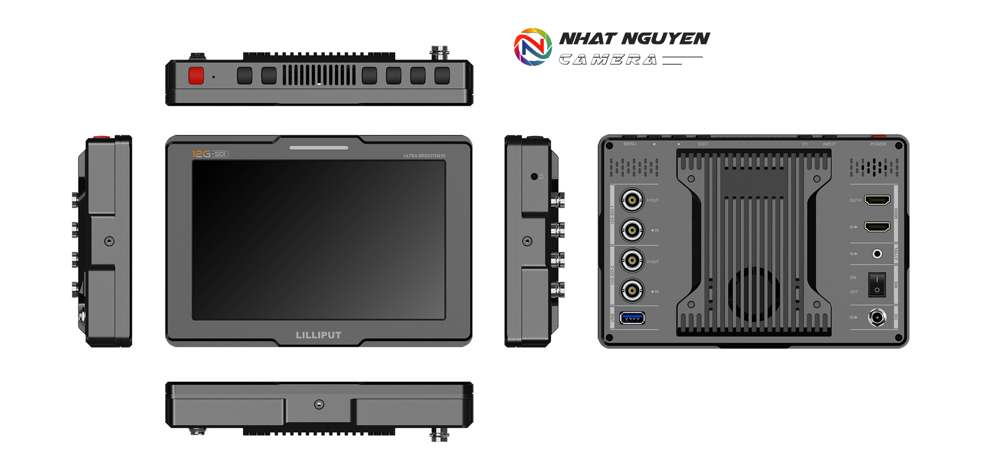 Lilliput Q7 - 12G - 7inch 2000nits SDI Ultra Brightness On-Camera Monitor