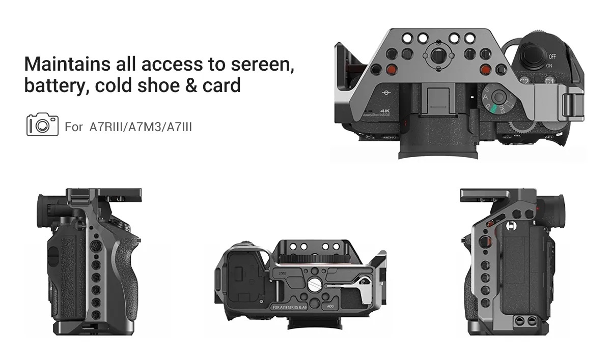 Smallrig Camera Cage for Sony A7RIII/A7M3/A7III-2087C