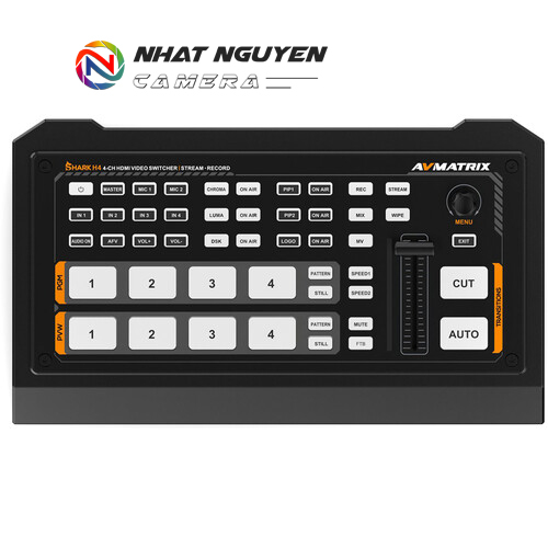 Bàn trộn AVMATRIX Shark H4 4-Channel HDMI Video Switcher - Chính hãng