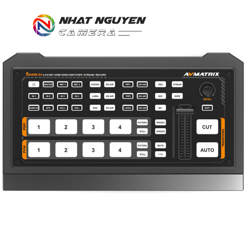 AVMATRIX Shark S4 4-Channel 3G-SDI/HDMI Video Switcher