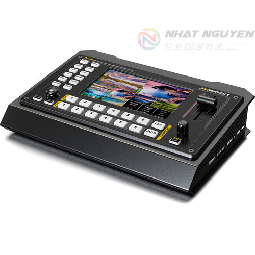 AVMATRIX Shark S4 PLUS 4-Channel SDI/HDMI Video Switcher with 10.1" IPS Display