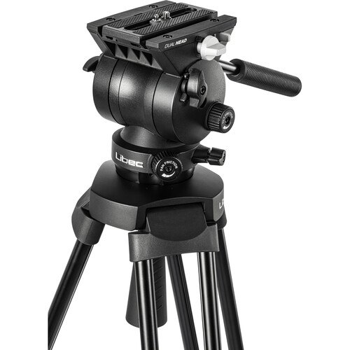 Chân máy quay Libec TH-V Tripod System with Dual-Head Base & Case