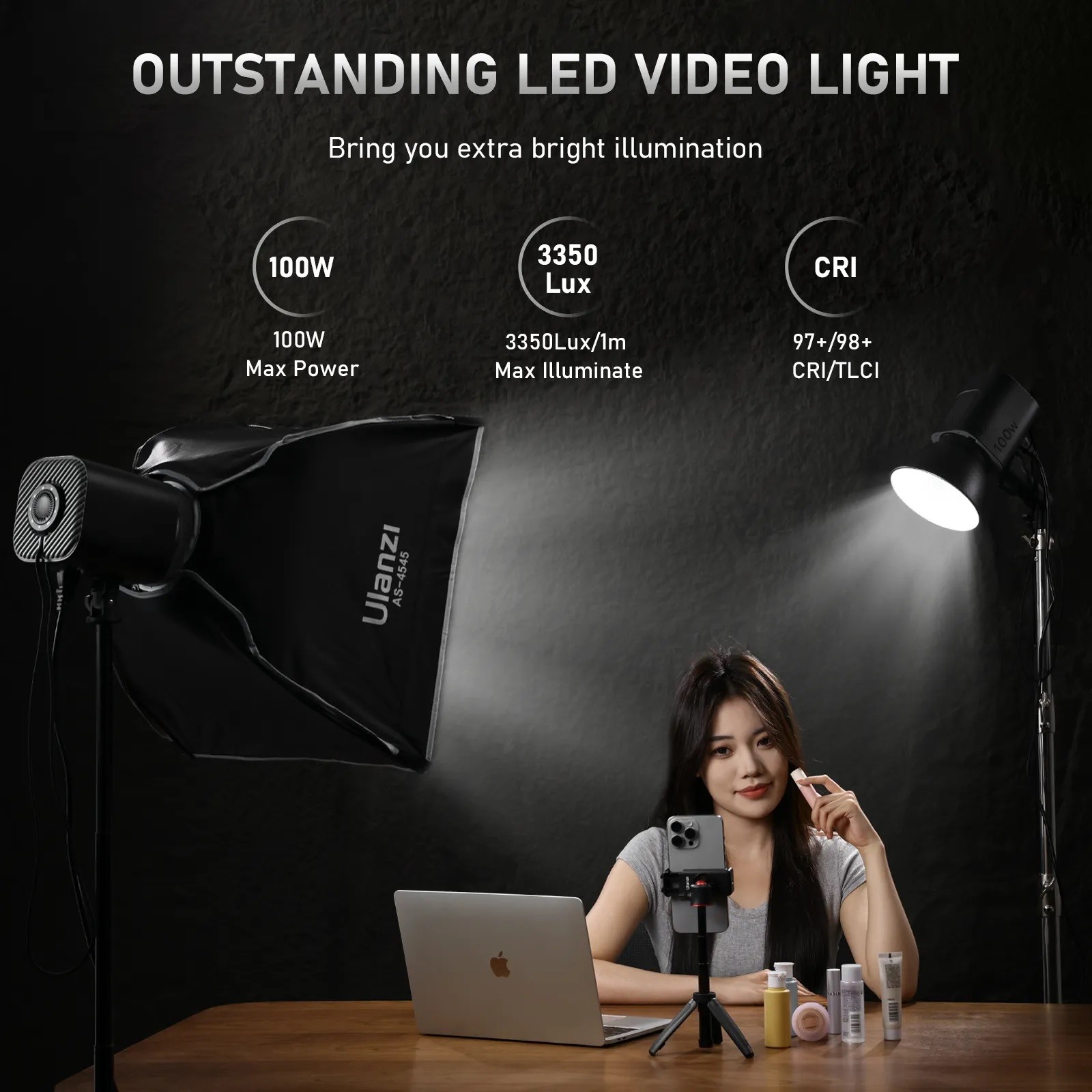 Ulanzi LT026 100W COB Video Light - Đèn Led nhỏ gọn Ulanzi LT026