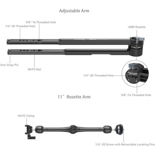 Magic Arm SmallRig x Mikevisuals Extension Arm Tracking Shot Kit - MD4362