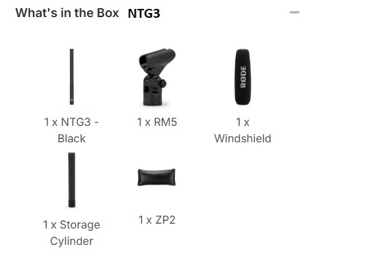 RODE NTG3 - Micro Shotgun RODE NTG3 Moisture-Resistant - Màu Đen - Bảo hành 12 tháng