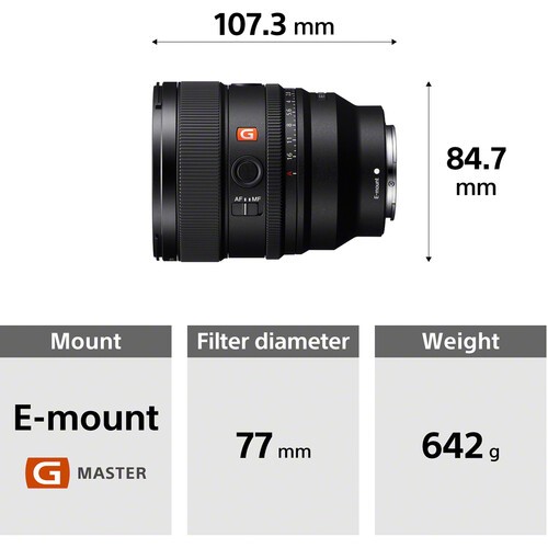 Lens Sony 85F1.4 GM2 - Ống kính Sony FE 85mm f/1.4 GM II Lens