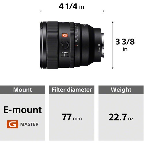 Lens Sony 85F1.4 GM2 - Ống kính Sony FE 85mm f/1.4 GM II Lens