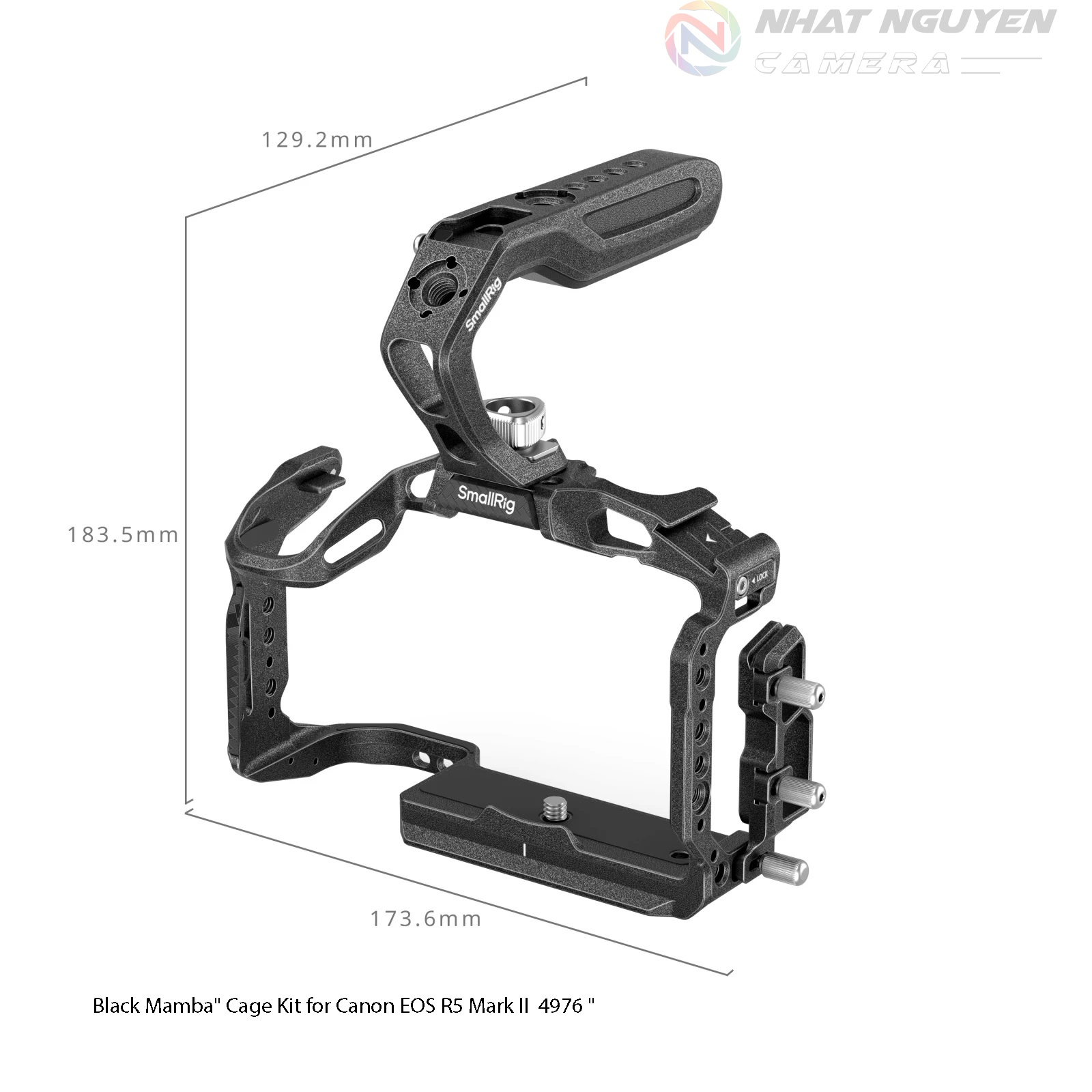 "Black Mamba" Cage Kit cho máy Canon EOS R5 Mark II 4976 - Cage cho Canon R5m2 -