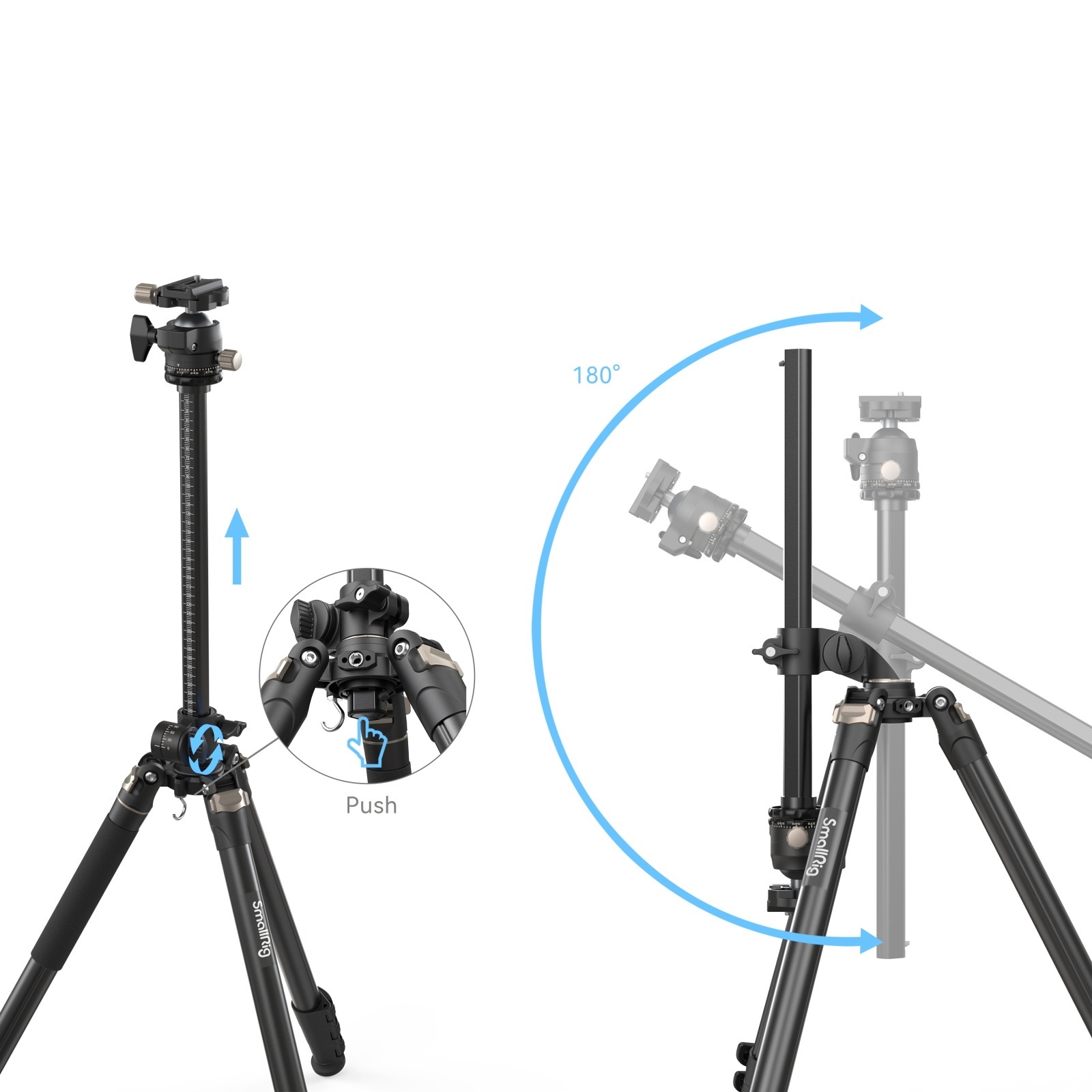 Chân SmallRig Lateral Center Column Tripod CT200 4288