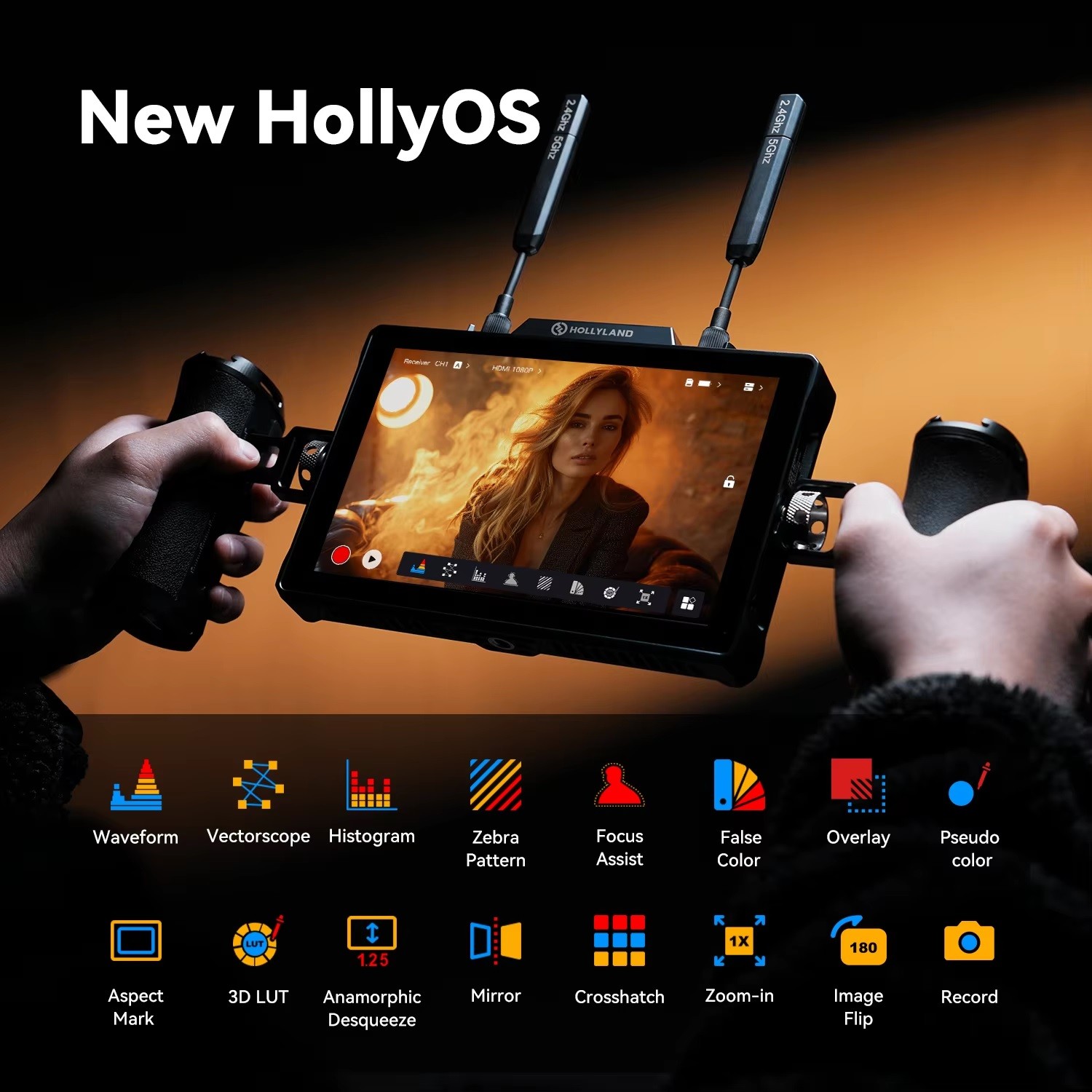 Màn hình Hollyland Pyro 7 Wireless Transceiver Monitor