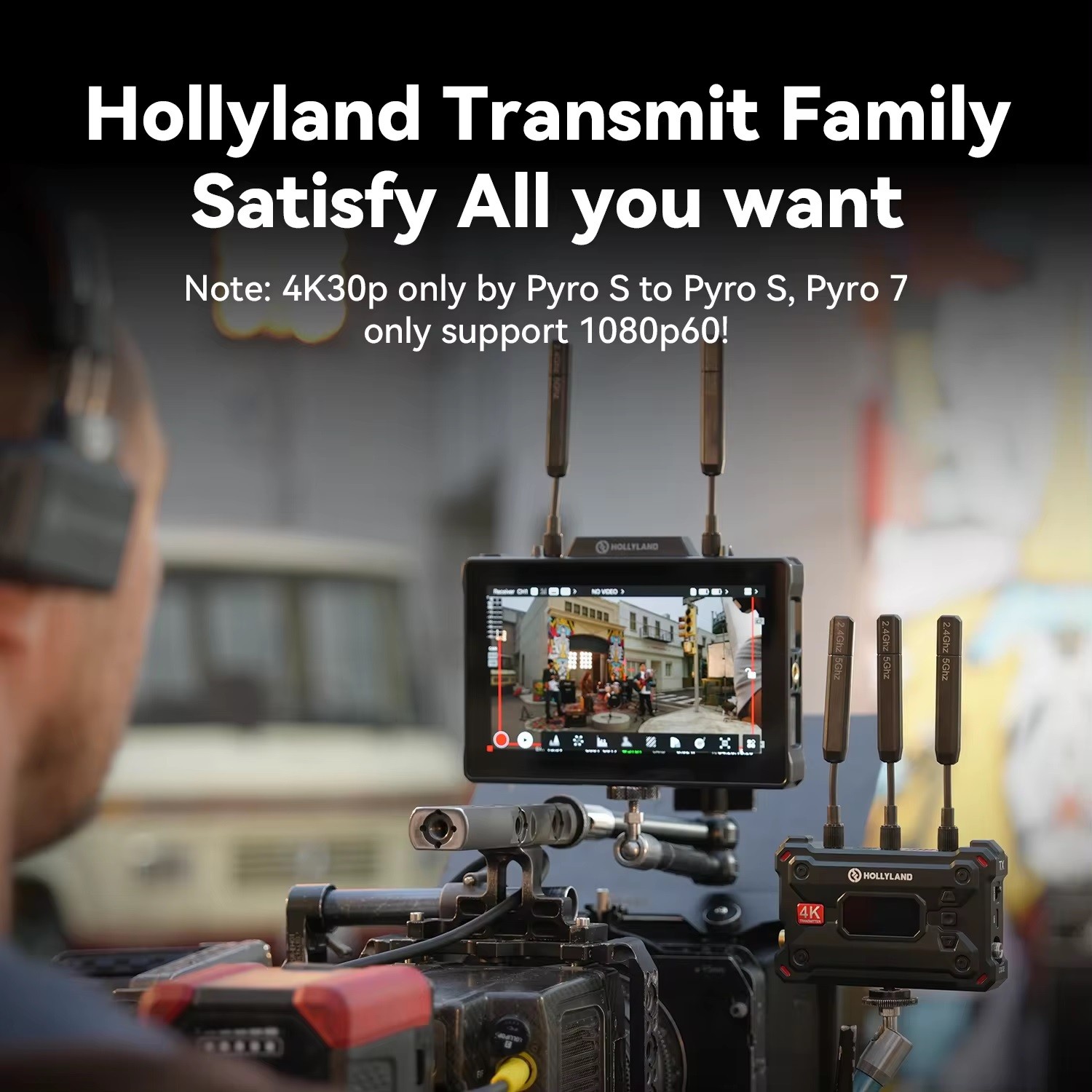 Màn hình Hollyland Pyro 7 Wireless Transceiver Monitor ( set 2 màn hình)