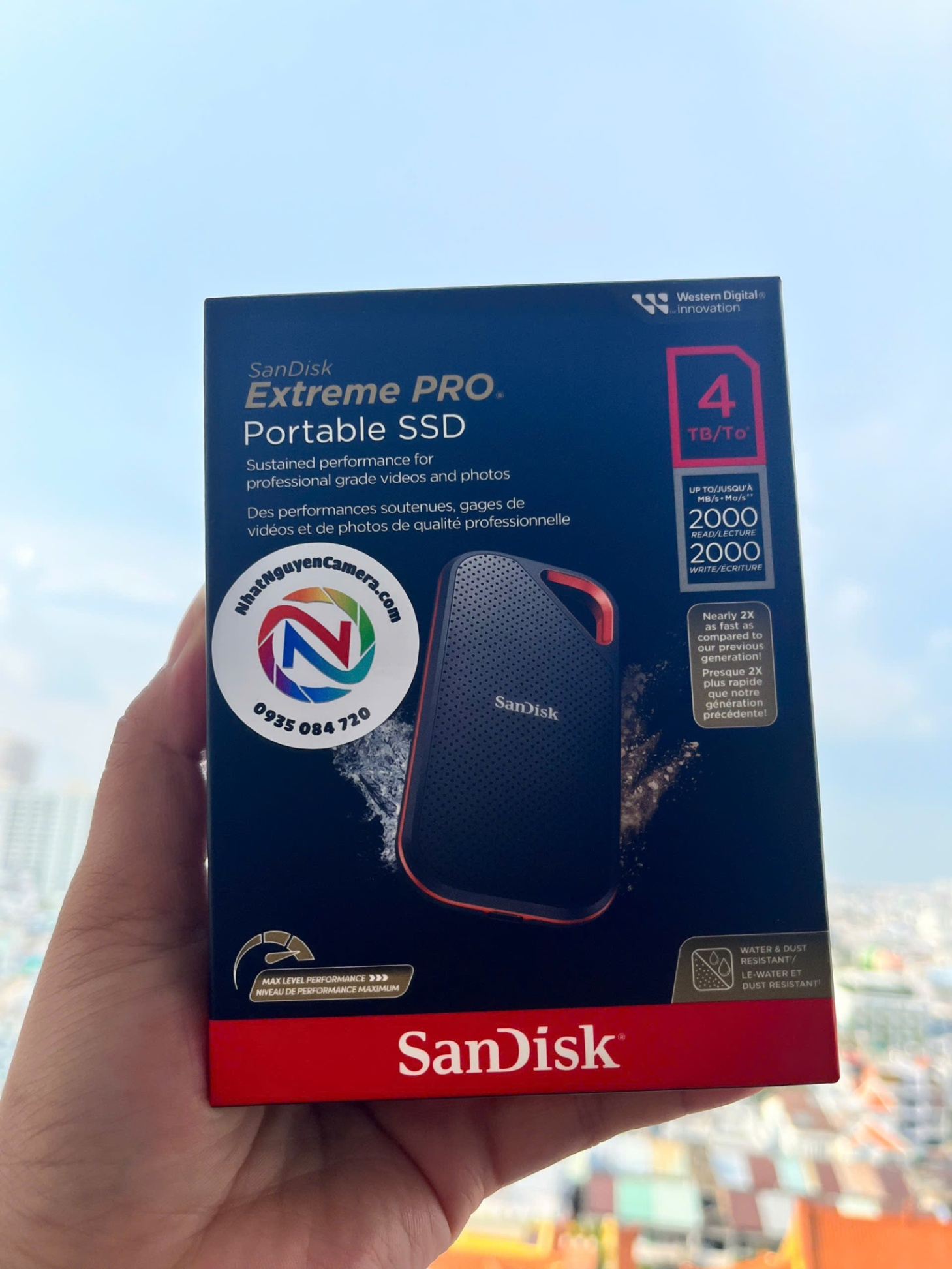 Ổ cứng di động SSD 4TB SanDisk Extreme Pro V2 E81 2000MB/s - SSD E81-4TB