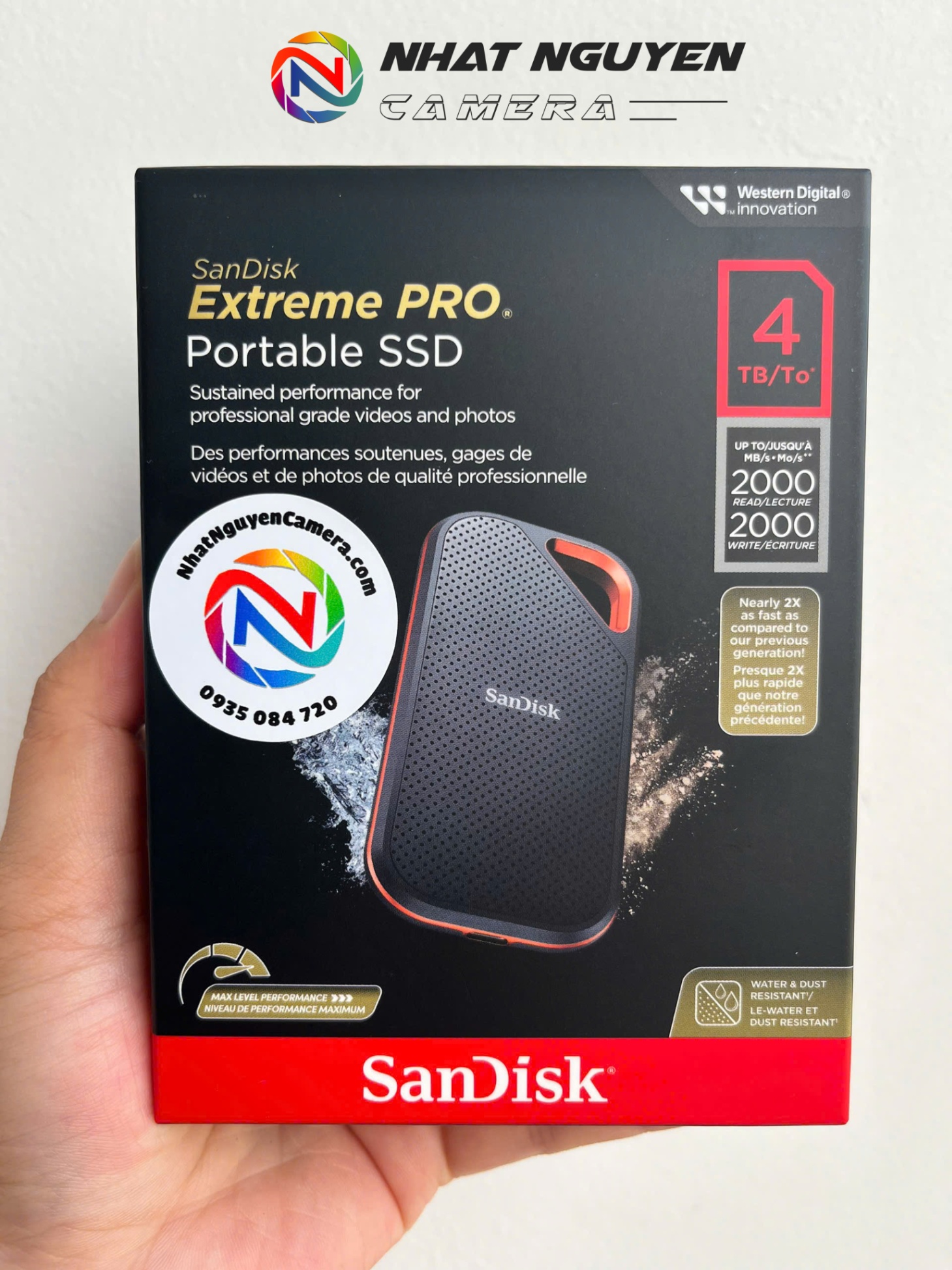 Ổ cứng di động SSD 4TB SanDisk Extreme Pro V2 E81 2000MB/s - SSD E81-4TB