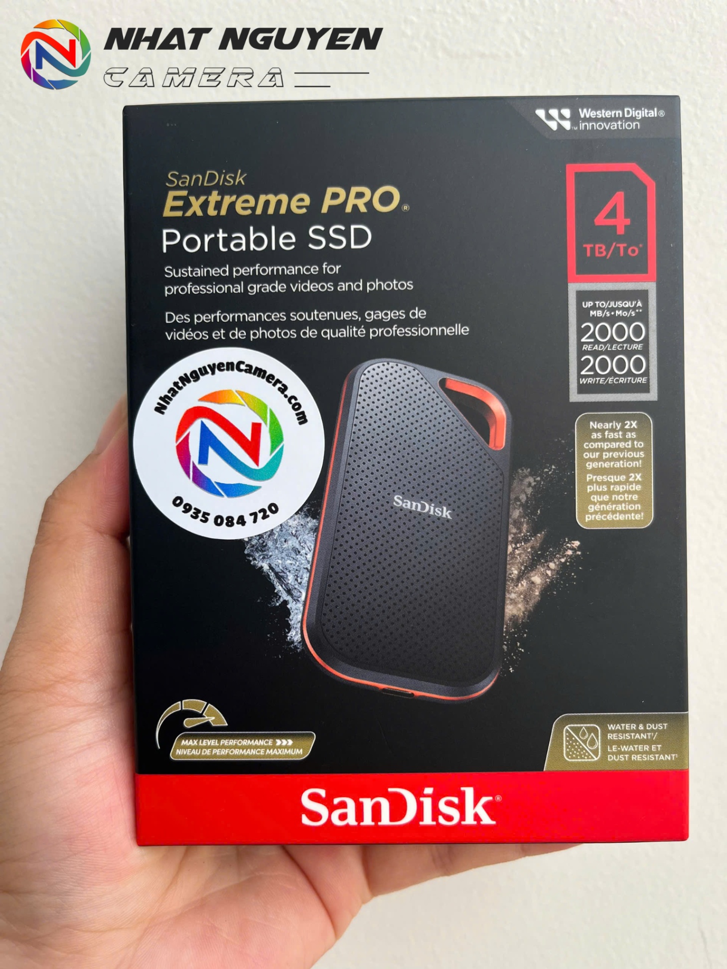 Ổ cứng di động SSD 4TB SanDisk Extreme Pro V2 E81 2000MB/s - SSD E81-4TB