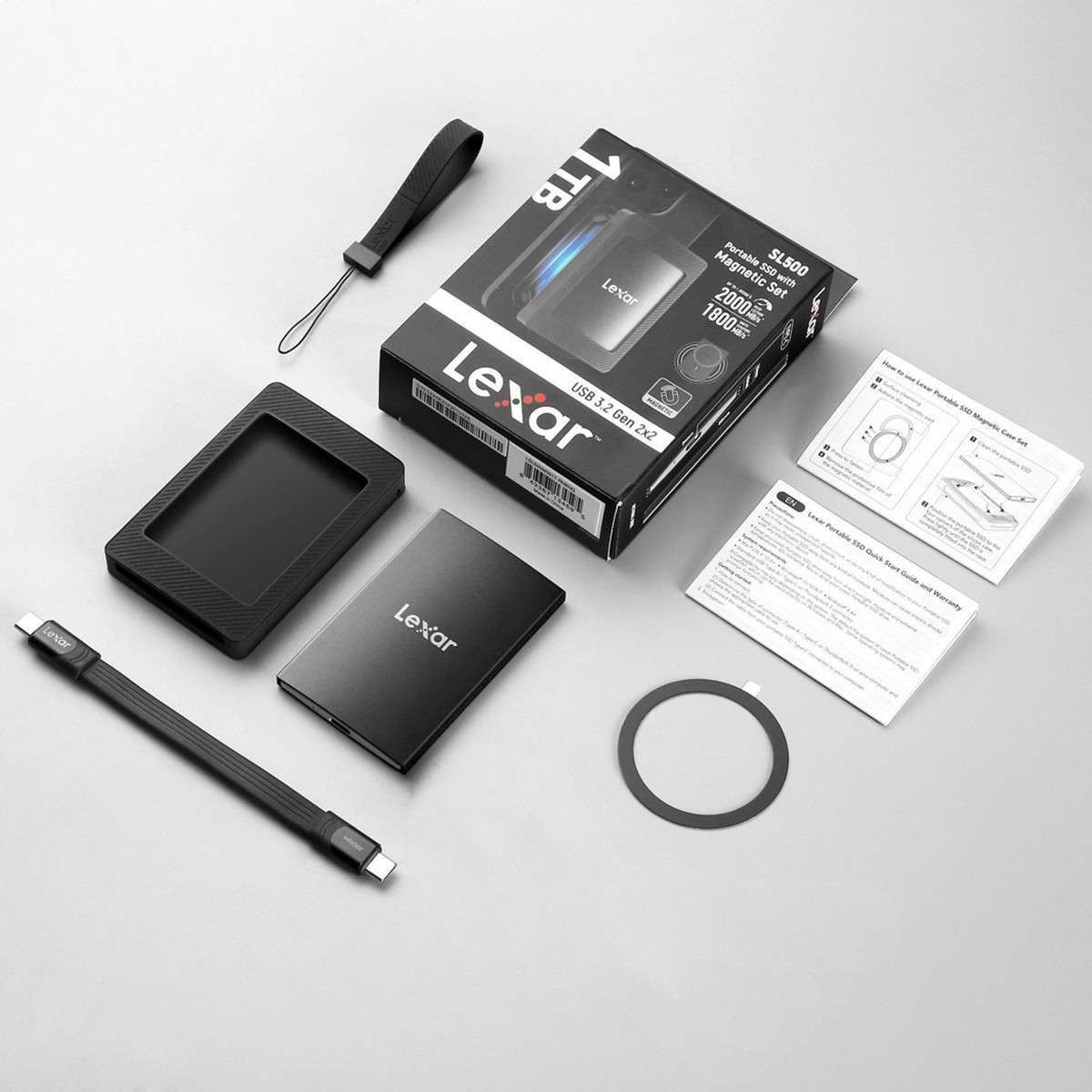 Ổ cứng di động Lexar SL500 Portable SSD with Magnetic Set 1TB