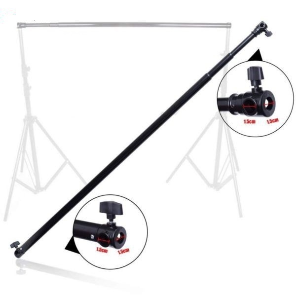 Tay Thanh Ngang Đen Treo Phông Loại Rút 4m( có thể điều chỉnh 1.3m-4m)