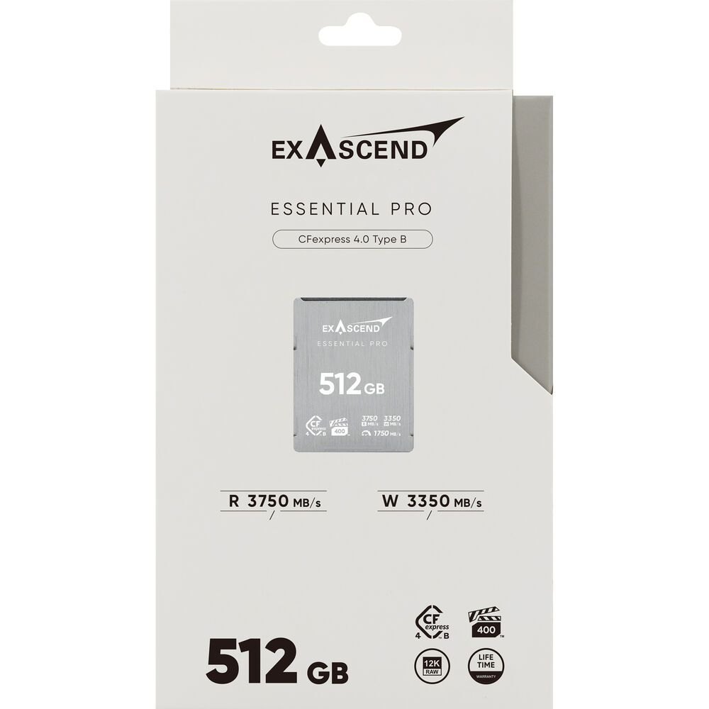 Thẻ nhớ Exascend 512GB Essential Pro CFexpress 4.0 Type B