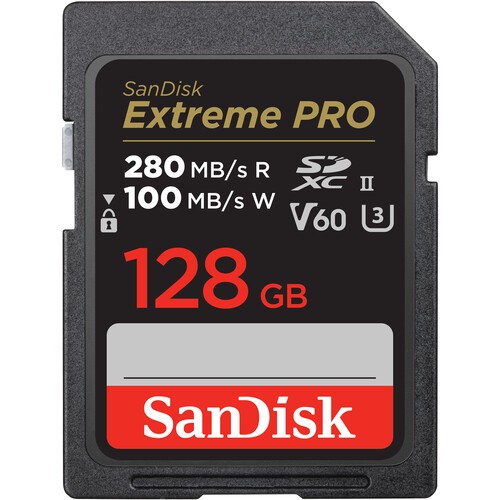 Thẻ nhớ SD Sandisk 128GB Extreme Pro V60 280MB