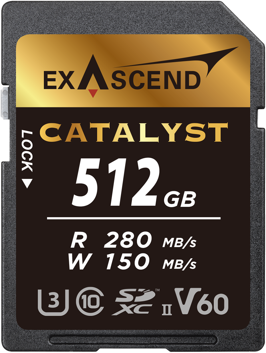 Thẻ nhớ Exascend 512GB Catalyst UHS-II SD card V60