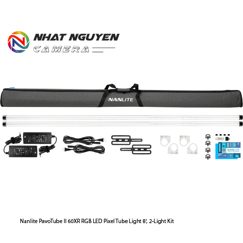 Nanlite PavoTube II 60XR RGB LED Pixel Tube Light (8', 2-Light Kit) - Bảo hành chính hãng