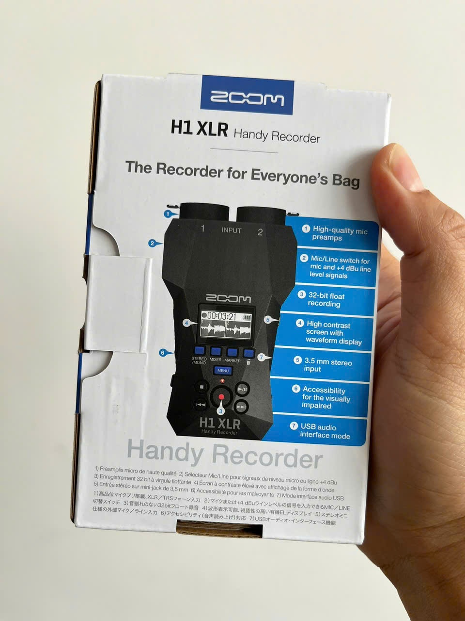 Zoom H1XLR - Máy ghi âm Zoom H1 XLR Portable Audio Recorder for Video - Chính hãng