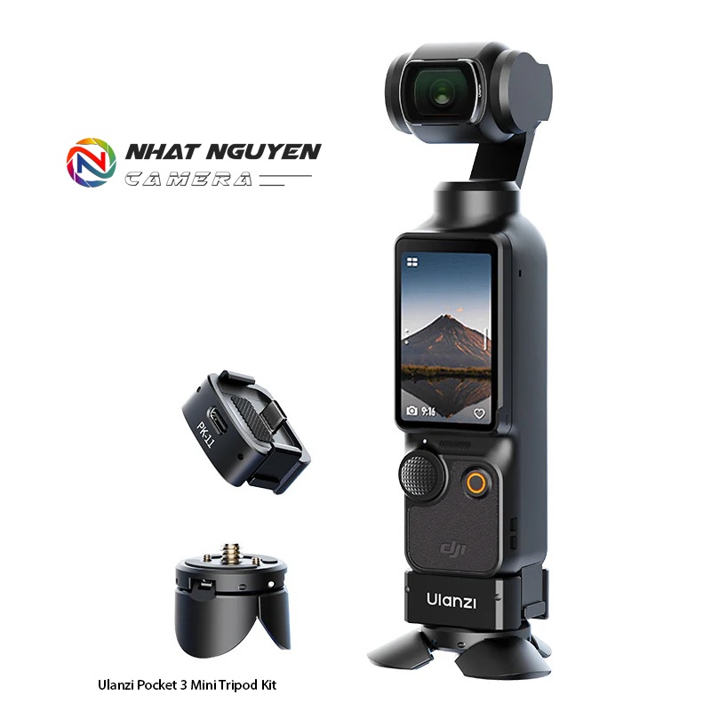 Ulanzi Pocket 3 Mini Tripod Kit ( Bao gồm Tripod và Đế sạc nhanh)