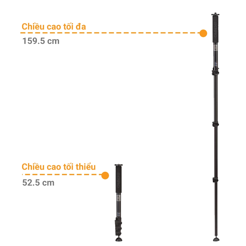 Chân máy Benro Monopod - MAD38A (Thay thế A38T)