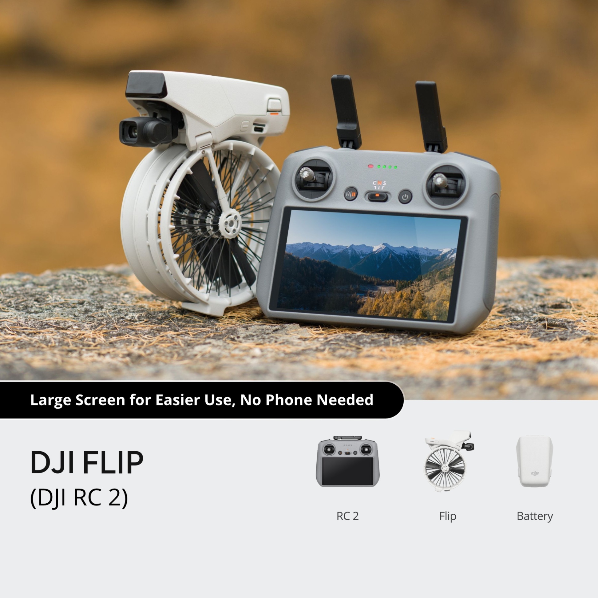 DJI Flip ( RC2 ) (GL) - Bảo hành chính hãng