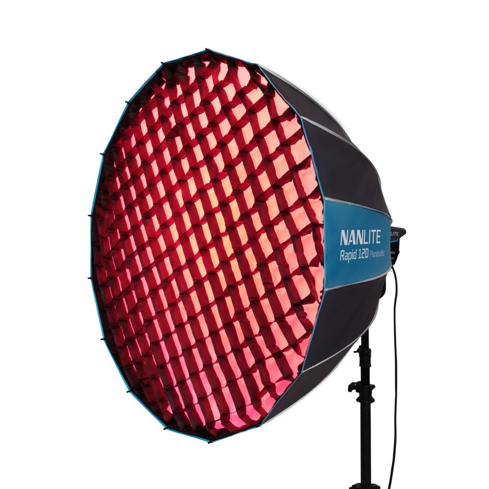 Softbox Nanlite 120cm Rapid Parabolic thao tác nhanh ngàm bowen kèm tổ ong