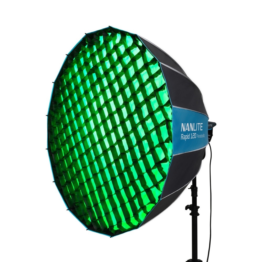 Softbox Nanlite 120cm Rapid Parabolic thao tác nhanh ngàm bowen kèm tổ ong