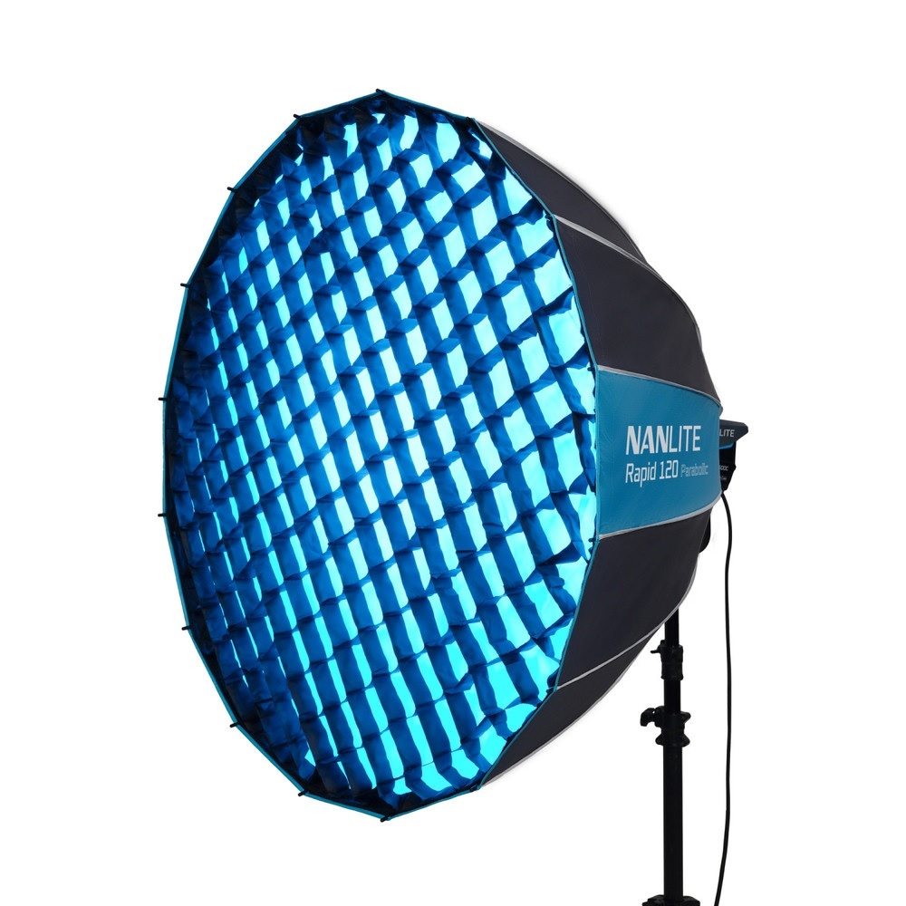 Softbox Nanlite 120cm Rapid Parabolic thao tác nhanh ngàm bowen kèm tổ ong