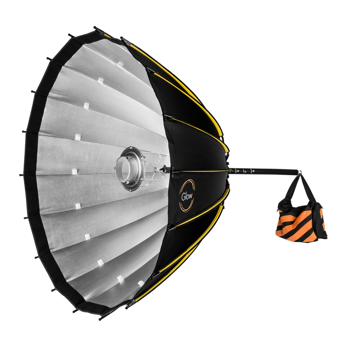 Glow Profond Quick-Open Deep Parabolic Softbox kèm Focusing Rod System