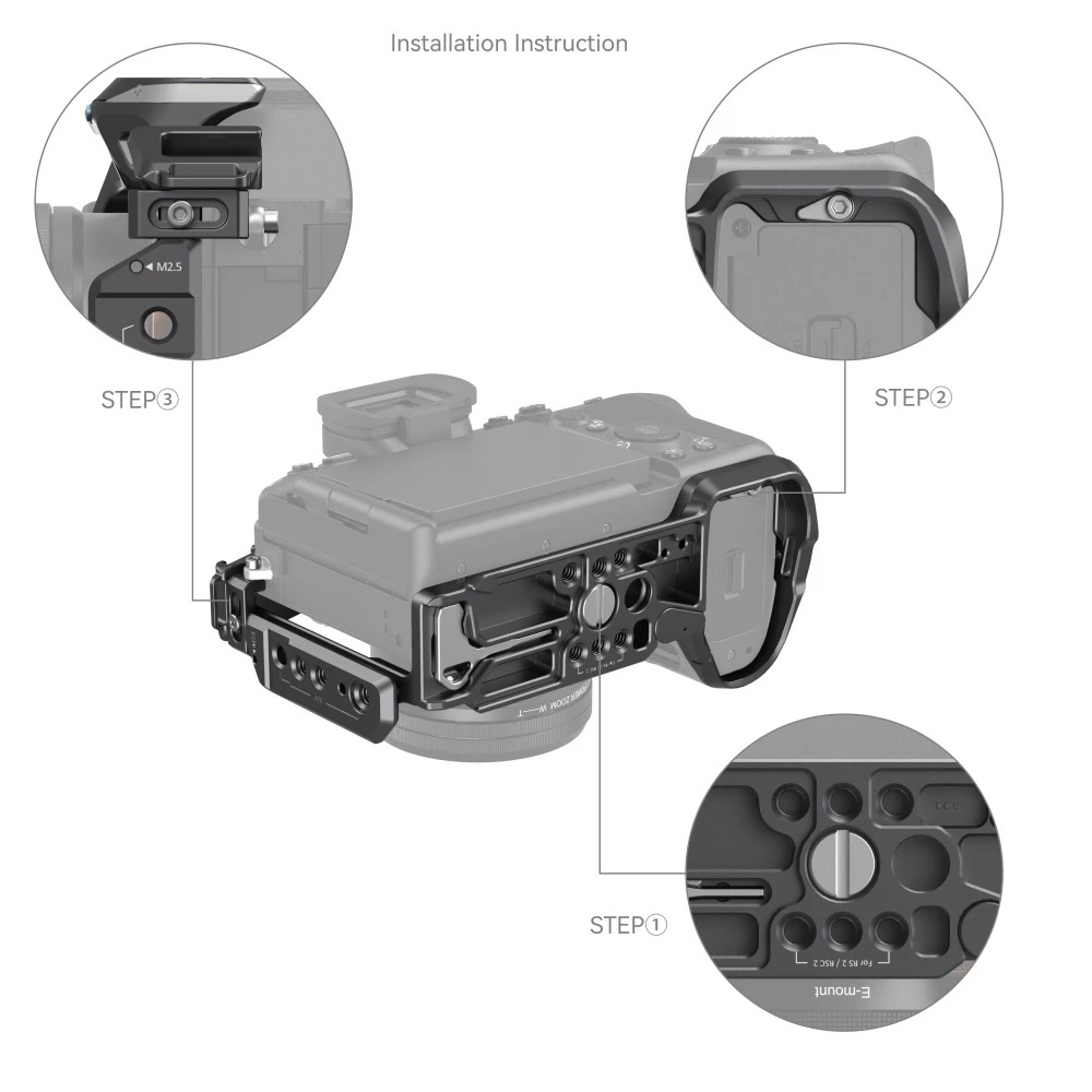 "Rhinoceros" Cage Kit cho Sony A7RV / A7IV / A7SIII - Khung Smallrig 4308