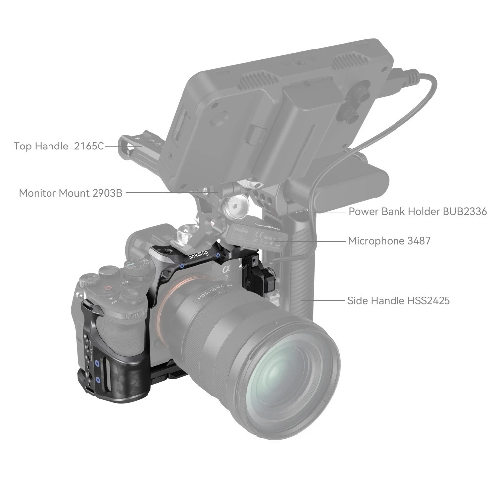 "Rhinoceros" Cage Kit cho Sony A7RV / A7IV / A7SIII - Khung Smallrig 4308