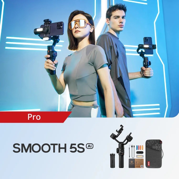 Zhiyun Smooth 5S AI Pro - Gimbal chống rung Smooth 5S AI Pro - Bảo hành 12 tháng