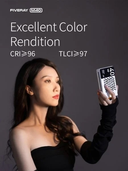 Đèn Zhiyun Fiveray M40 bản Combo, nhiều phụ kiện hơn - Chính hãng