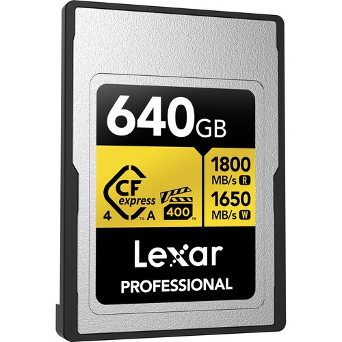 Thẻ nhớ CF 640GB Lexar CFexpress™ Type A - LCAGOLD640G-RNENG