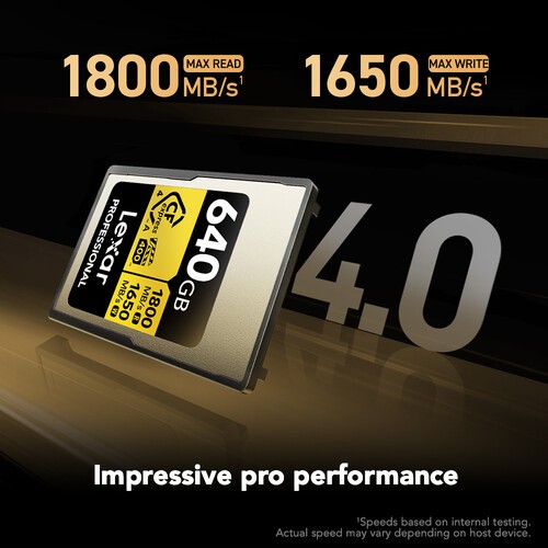 Thẻ nhớ CF 640GB Lexar CFexpress™ Type A - LCAGOLD640G-RNENG